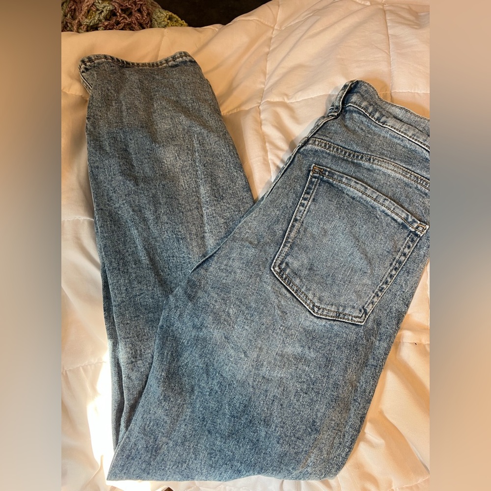 old navy sky hi straight leg jeans
